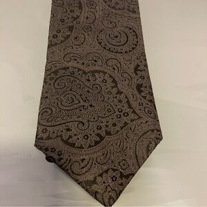 Canali 1934 dark gray Paisley Men’s Tie
